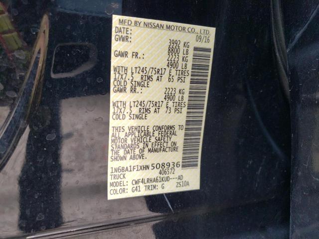 1N6BA1F1XHN508936 Nissan TITAN XD S