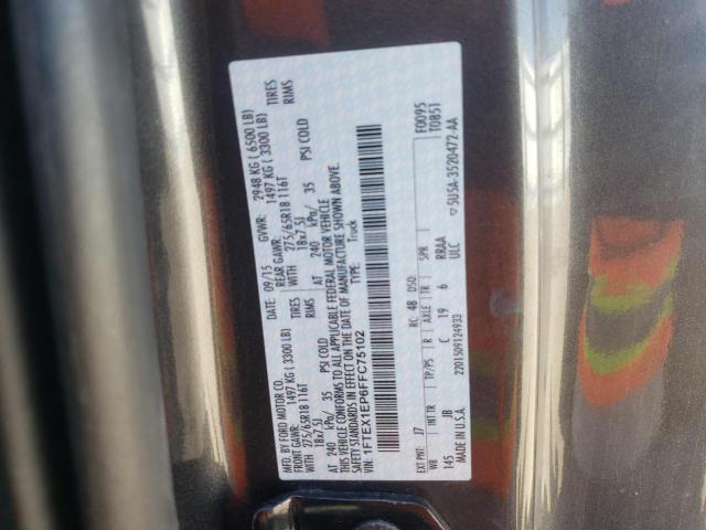 1FTEX1EP6FFC75102 Ford F150 Super Cab