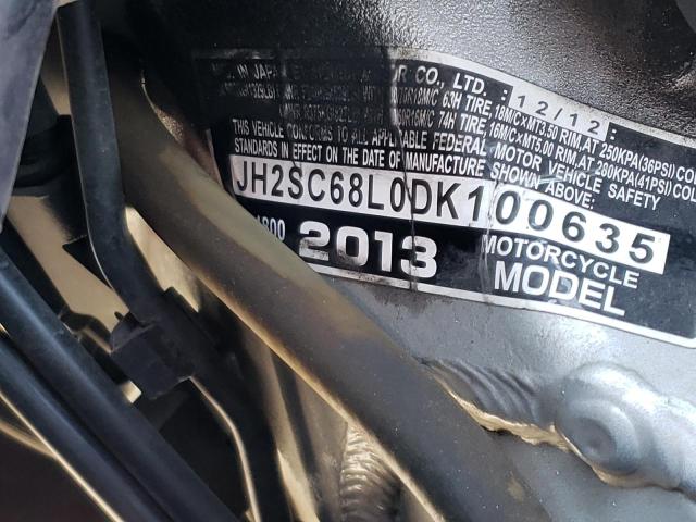 2013 HONDA GL1800 L JH2SC68L0DK100635