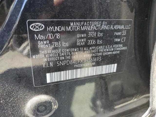5NPD84LFXJH361693 Hyundai ELANTRA SEL