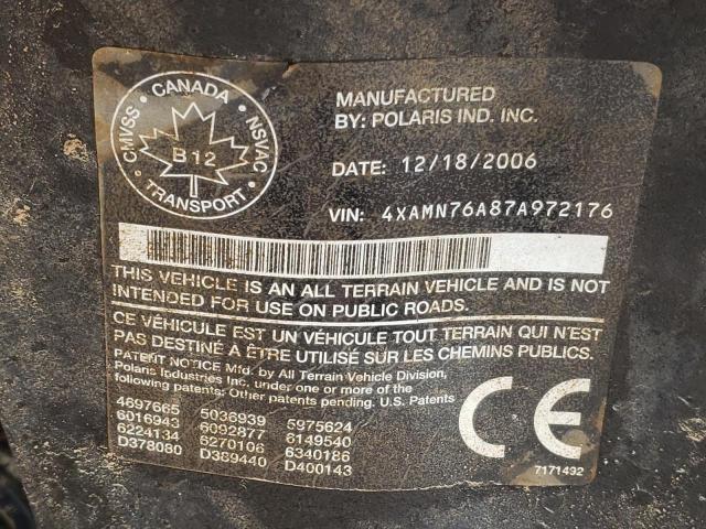 2007 POLARIS X2 800 EFI - 4XAMN76A87A972176