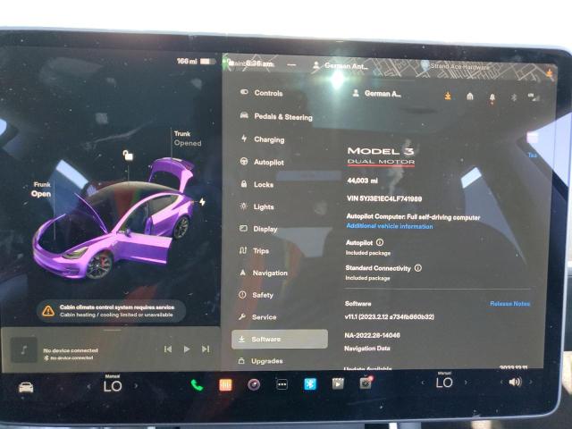 5YJ3E1EC4LF741989 Tesla MODEL 3