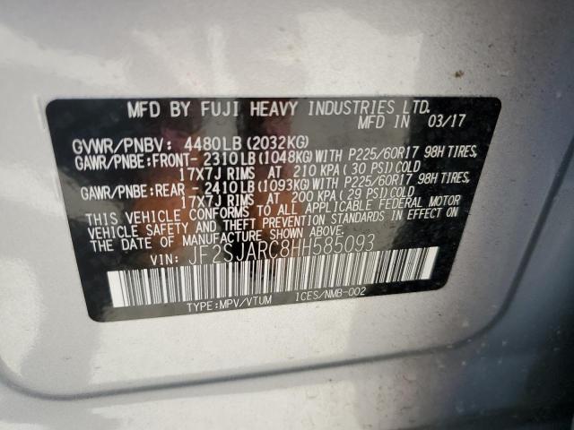 JF2SJARC8HH585093 Subaru Forester 2.5i Limited