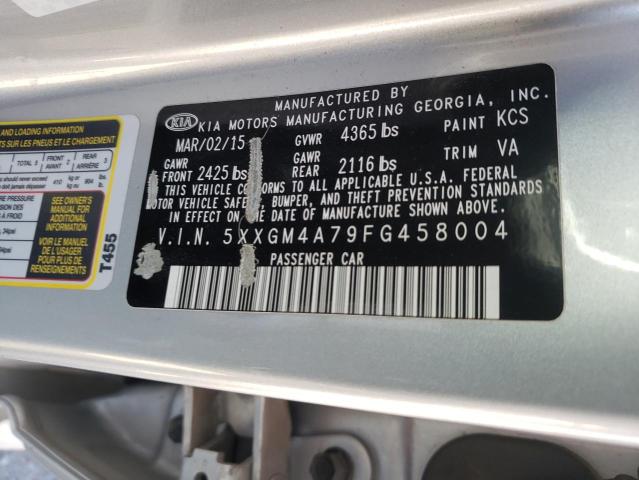 5XXGM4A79FG458004 KIA Optima Lx