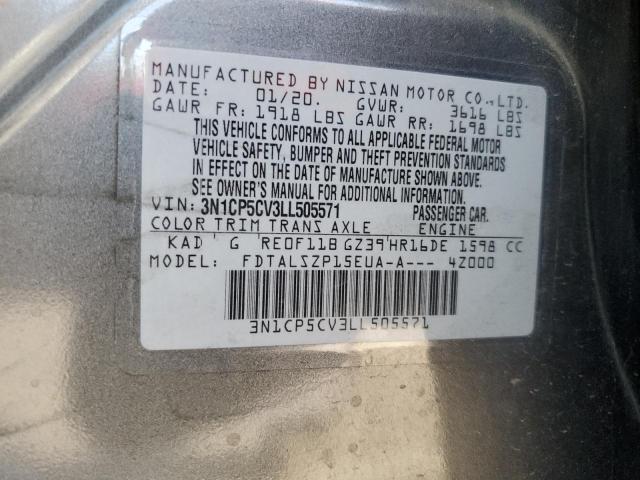 3N1CP5CV3LL505571 Nissan KICKS SV