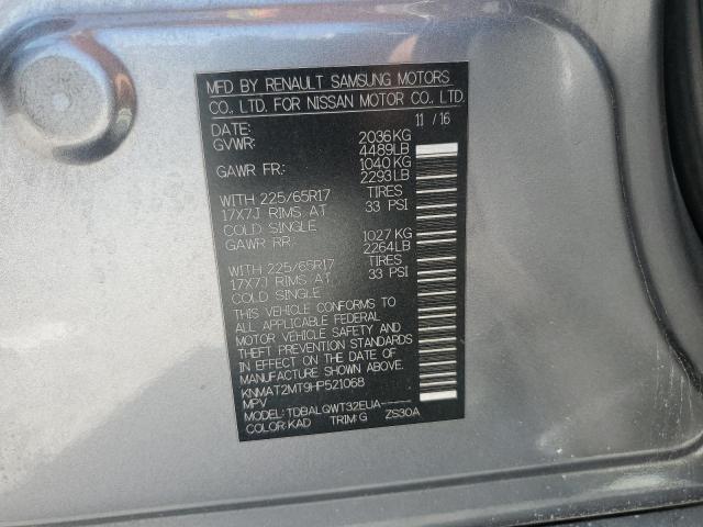 KNMAT2MT9HP521068 Nissan ROGUE S
