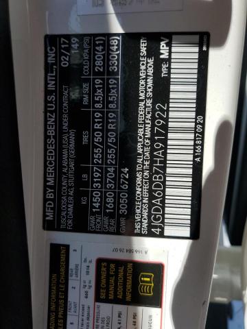 2017 MERCEDES-BENZ GLE 550E 4 - 4JGDA6DB7HA917922