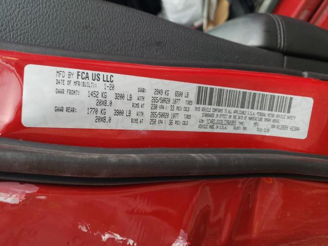 1C4RDJDG3LC260355 Dodge DURANGO GT