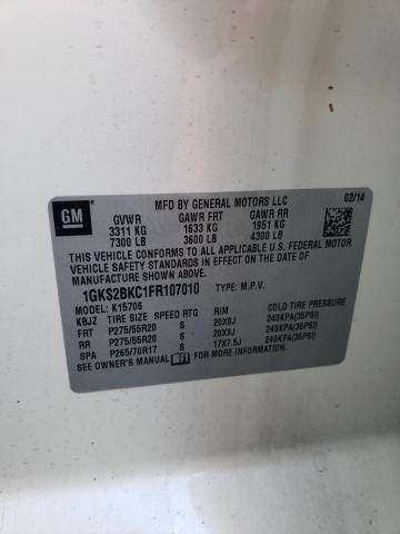 2015 GMC GMC CUT CH 1GKS2BKC1FR107010