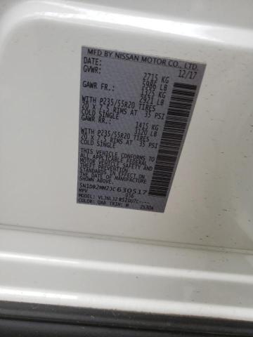 5N1DR2MM2JC630517 Nissan Pathfinder S