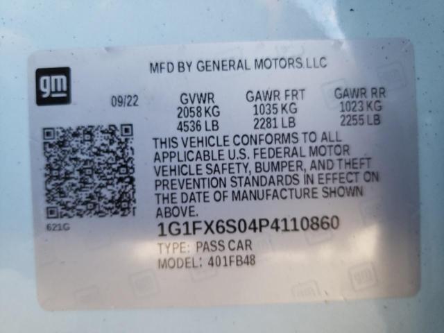 2023 CHEVROLET BOLT EV 2L - 1G1FX6S04P4110860