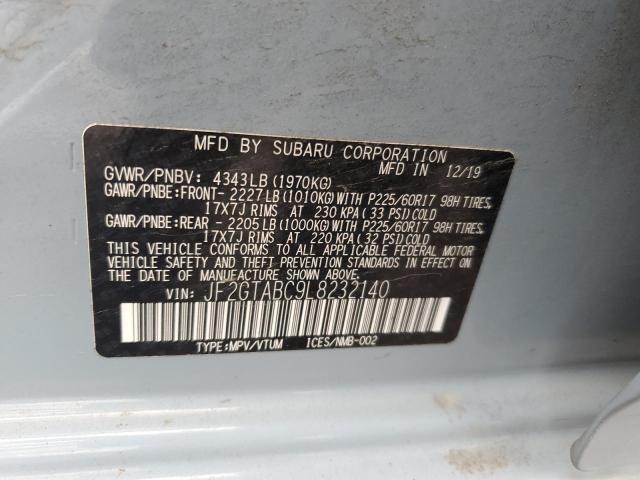 JF2GTABC9L8232140 Subaru Crosstrek