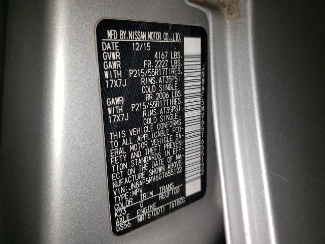 2016 NISSAN JUKE S - JN8AF5MV6GT655122