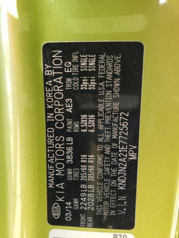 KNDJN2A21E7725672 KIA Soul