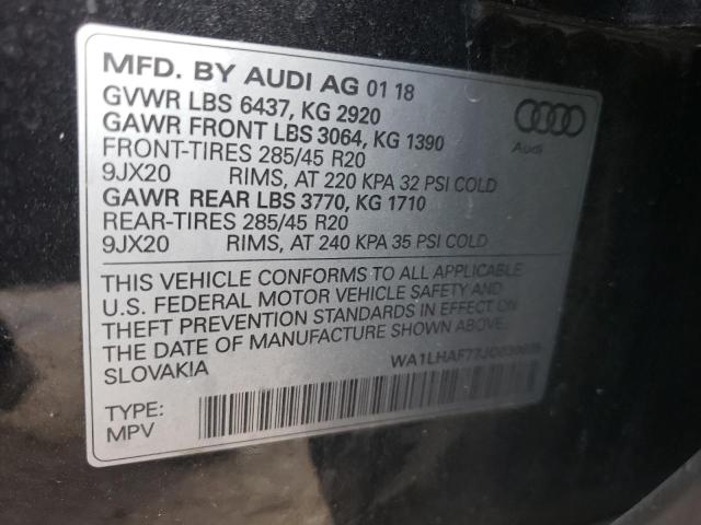 VIN WA1LHAF77JD030035 2018 Audi Q7, Premium Plus no.13