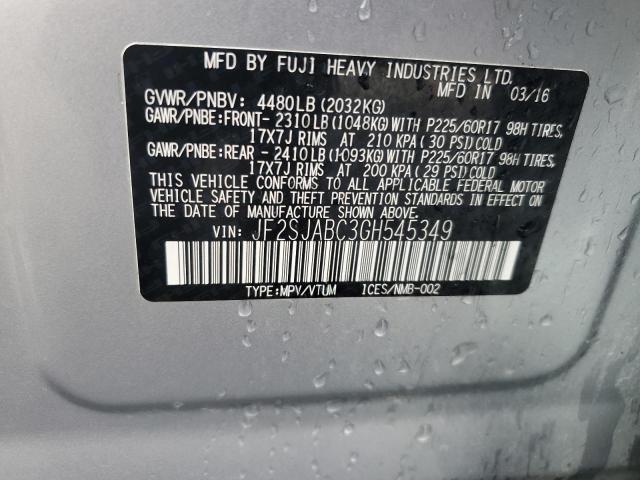 JF2SJABC3GH545349 Subaru Forester 2.5i