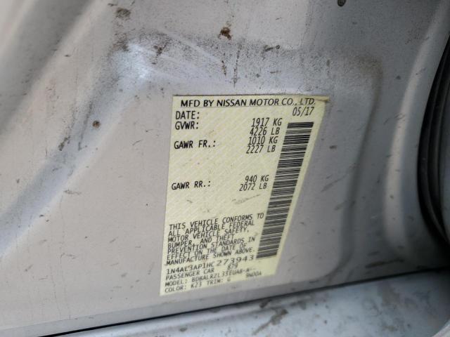 1N4AL3AP1HC273943 Nissan ALTIMA 2.5