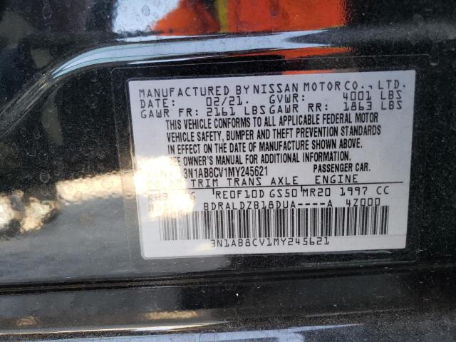 3N1AB8CV1MY245621 Nissan SENTRA SV