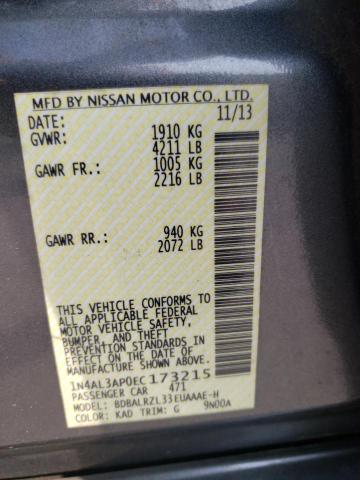 1N4AL3AP0EC173215 Nissan ALTIMA 2.5