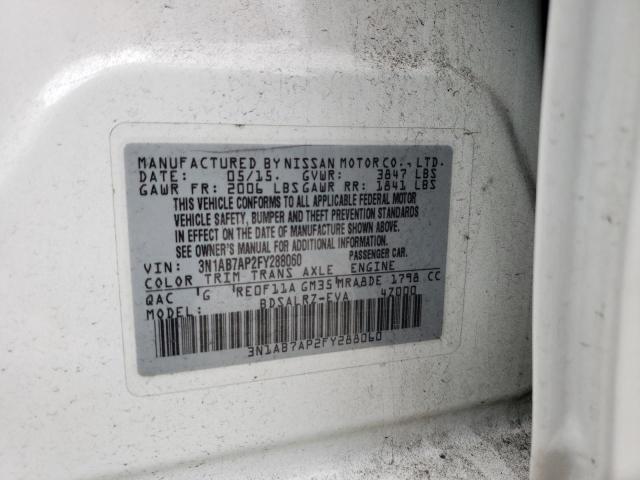 3N1AB7AP2FY288060 Nissan SENTRA S