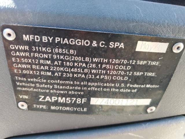 2007 PIAGGIO FLY 150 - ZAPM578F774001121