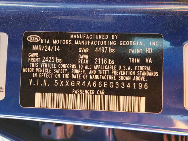 5XXGR4A66EG334196 KIA OPTIMA SX