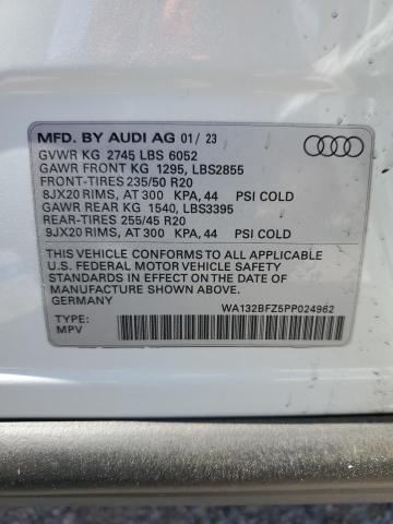 2023 AUDI Q4 E-TRON WA132BFZ5PP024962