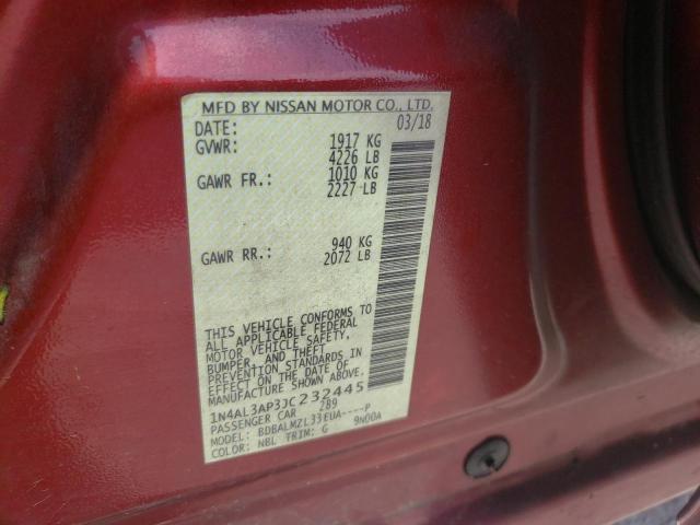 1N4AL3AP3JC232445 Nissan ALTIMA 2.5