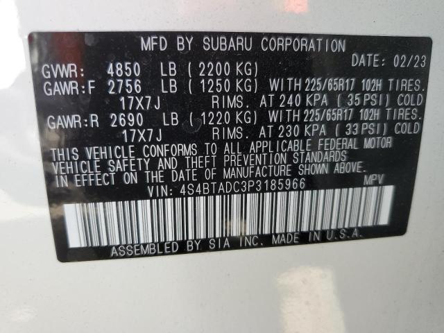 4S4BTADC3P3185966 Subaru Outback Premium