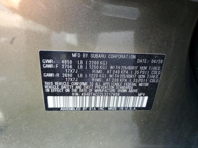 4S4BTACC2L3217608 Subaru Outback Premium