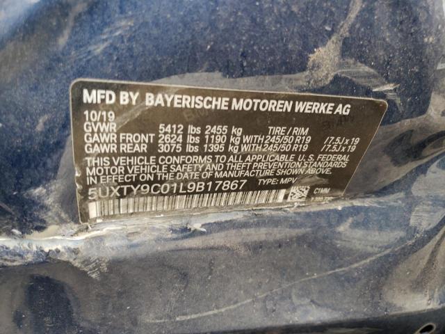 5UXTY9C01L9B17867 BMW X3 Xdrivem40i