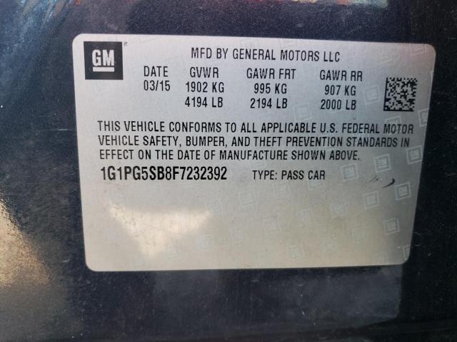 1G1PG5SB8F7232392 Chevrolet CRUZE LTZ