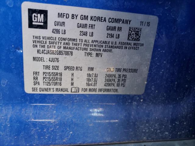 KL4CJASB2GB570878 Buick Encore