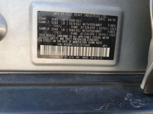 4S4BRCCC2E3311646 Subaru Outback 2.5i Premium