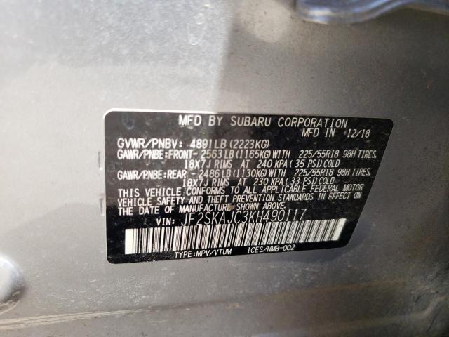 JF2SKAJC3KH490117 Subaru Forester Sport