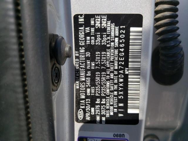 5XYKWDA72EG465021 KIA SORENTO SX