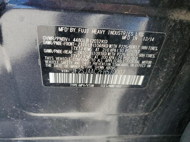 JF2SJAAC2FH570002 Subaru Forester 2.5i