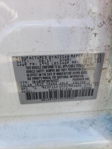 3N1AB7AP7HY393227 Nissan SENTRA S