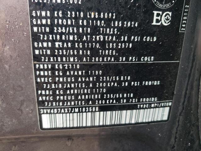 2018 VOLKSWAGEN TIGUAN SEL - 3VV4B7AX7JM183588