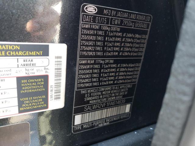 SALWR2VF1FA614639 Land Rover Range Rover Sport Hse