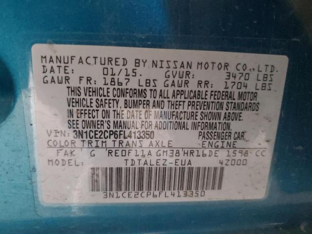 3N1CE2CP6FL413350 Nissan Versa Note S