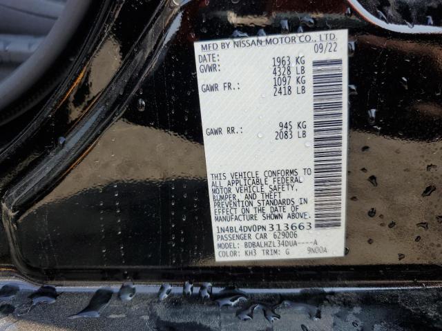 1N4BL4DV0PN313663 Nissan ALTIMA SV