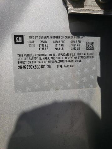 2G4GS5GX3G9181020 Buick Regal Premium
