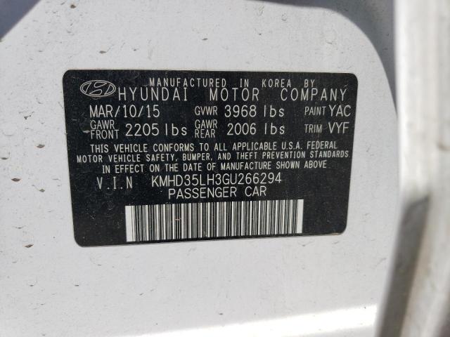 KMHD35LH3GU266294 Hyundai ELANTRA GT