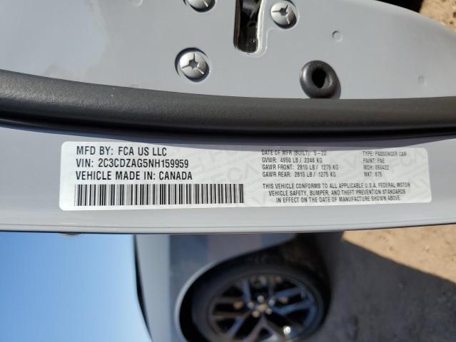 2C3CDZAG5NH159959 Dodge Challenger Sxt