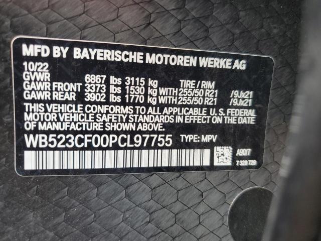 2023 BMW IX XDRIVE5 WB523CF00PCL97755