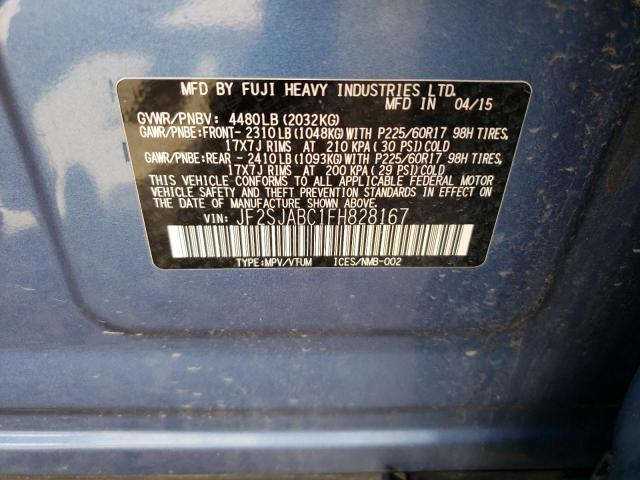 JF2SJABC1FH828167 Subaru Forester 2.5i