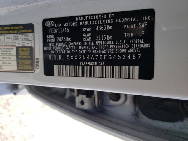 5XXGN4A76FG453467 KIA OPTIMA EX