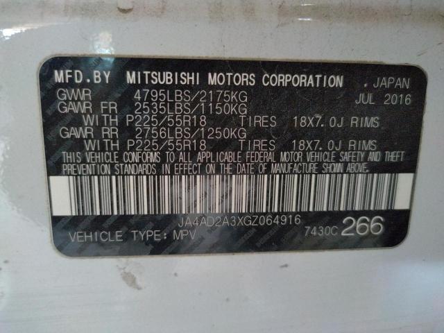 JA4AD2A3XGZ064916 Mitsubishi Outlander Es