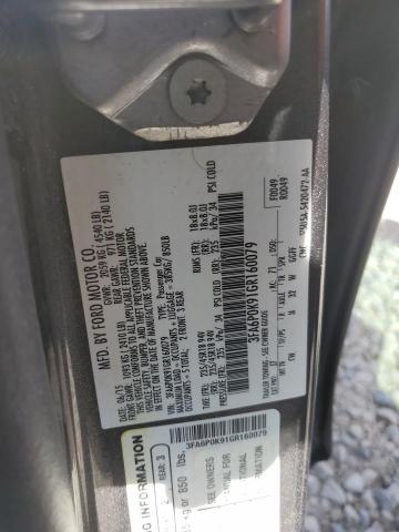 3FA6P0K91GR160079 Ford Fusion Titanium